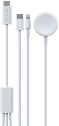 DEVIA EA520 Smart 3in1 Magnetic Wireless Apple iWatch Töltő - Fehér
