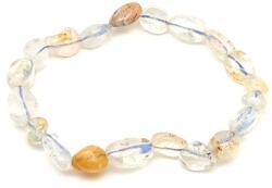 R. M. ékszer Topáz kék sárga pebble karkötő 6-10mm (059906)