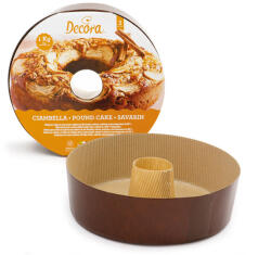 Decora Forma Coacere Rotunda O22xH7 cm - 1 kg, Carton Termorezistent, Set 3 Buc (320175)