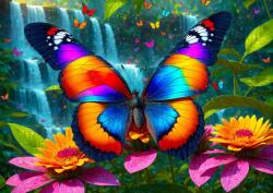 Enjoy - Puzzle Fluture în pădure - 1 000 piese Puzzle