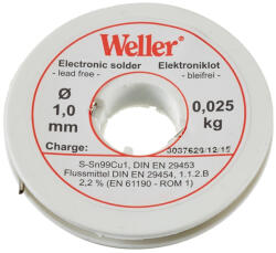 WELLER Sarma de lipit EL 99 1-25 Weller T0054025099, O1 mm, 25 g (WELT0054025099)