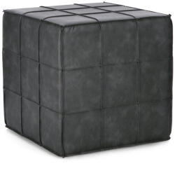 Bizzotto Taburet piele ecologica gri Larisa 43x43x43 cm (0721745)