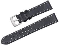 Ricardo Imola curea din piele, negru 20 mm