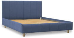Scandic Kék kárpitozott franciaágy ágyráccsal 180x200 cm Zee - Scandic