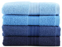 Foutastic Sky 4 db-os kék pamut törölköző szett, 50 x 90 cm