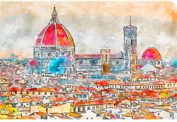 Fedkolor Kép 60x40 cm Florence - Fedkolor