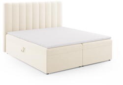 Milo Casa Bézs boxspring ágy tárolóhellyel 180x200 cm Gina - Milo Casa