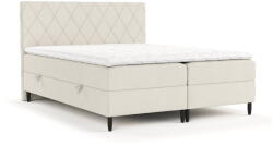 Maison de Reve Bézs ágyneműtartós boxspring ágy 180x200 cm Gwen - Maison de Rêve