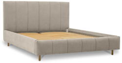 Scandic Bézs kárpitozott franciaágy ágyráccsal 180x200 cm Zee - Scandic