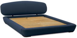 Scandic Sötétkék kárpitozott franciaágy ágyráccsal 160x200 cm Odette - Scandic