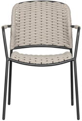 Exotan Fekete-bézs fém kerti szék szett 2 db-os Taku - Exotan