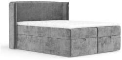 Maison de Reve Szürke ágyneműtartós boxspring ágy 200x200 cm Passion - Maison de Rêve