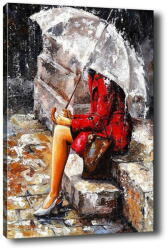 Vavien Artwork Waiting in the Rain kép, 40 x 60 cm - Tablo Center