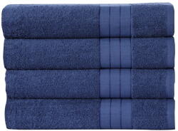 Good Morning Sötétkék pamut törölköző szett 4 db-os 50x100 cm - Good Morning