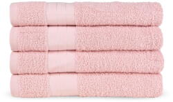 Good Morning Rózsaszín frottír pamut törölköző szett 4 db-os 50x100 cm - Good Morning
