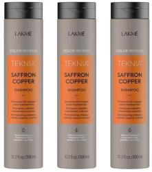 Lakmé Sampon parul vopsit aramiu, Lakme, Saffron Copper, 3x300ml