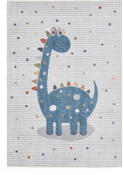 Think Rugs Kék-világosszürke gyerek szőnyeg 80x150 cm Vida Kids Dinosaur - Think Rugs