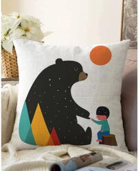 Minimalist Cushion Covers Bear pamut keverék párnahuzat, 55 x 55 cm - Minimalist Cushion Covers