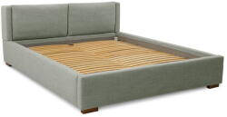 Scandic Szürke kárpitozott franciaágy ágyráccsal 180x200 cm Dreamer - Scandic