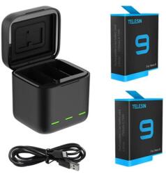 TELESIN Három Csatornás Telesin Töltődoboz GoPro Hero 9 / Hero 10