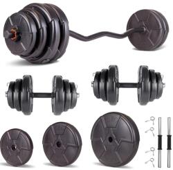 Progressive Set haltera si gantere reglabile baza Z PROGRESSIVE 65 KG (ECGZ65)