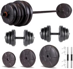 Progressive Set haltera si gantere reglabile PROGRESSIVE 85 KG (ECG85)