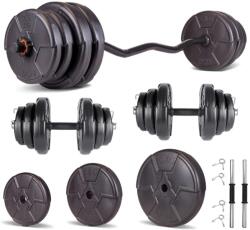 Progressive Set haltera si gantere reglabile PROGRESSIVE 45 KG (ECGZ45)