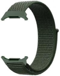gigapack Samsung Galaxy Watch Ultra eSIM 47mm (SM-L705) tépőzáras pótszíj sötétzöld (GP-163486)