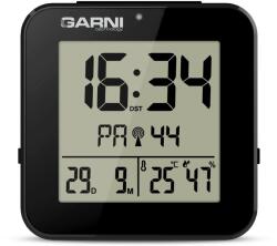 GARNI technology GARNI 138B - digitális ébresztőóra hőmérővel és higrométerrel, fekete színben (GARNI 138B)