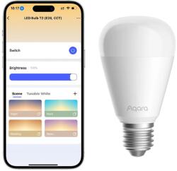 Aqara Bec Smart Aqara LED Bulb T2 E27, CCT, 9W, 1100 lumeni, Zigbee, Thread, clasa energetică F (LB-L02E)