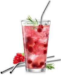 Tescoma myDRINK Rozsdamentes acél szívószálak, 4 db, tisztítókefével (308866.00) - pepita