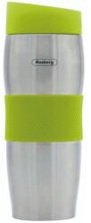Rosberg Термочаша Rosberg R52011C Green, 0.38л, неръждаема стомана, двойни стени, ергономична, зелена (R52011C - green)