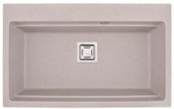 Inter Ceramic Кухненска мивка icgs 8213 sand, гранит, едно корито, със сифон, 48х21х78см (8213 sand) Мивка за вграждане