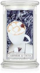 Kringle Candle Cashmere & Cocoa nagy 2 kanócos illatgyertya (624 g),