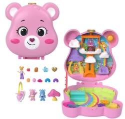 Mattel Polly Pocket, Care Bears, set de joaca cu mini papusa si accesorii Papusa