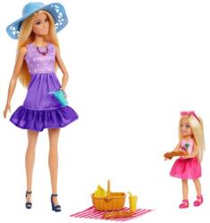 Mattel Barbie, Picnic, Barbie si Chelsea, set de papusi si accesorii Papusa Barbie