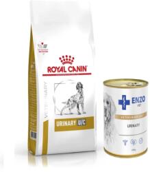 Royal Canin Veterinary ROYAL CANIN Urinary U/C 14kg ROYAL CANIN Urinary U/C 14kg+ENZO VET Urinary húgyúti betegségek ellen csirkével kutyáknak 400g