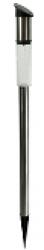 LEDvonal Led lámpatest , napelemes , földbe szúrható , kültéri , hideg fehér , szatén , IP44 (309372-uk)