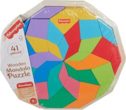 Mattel Fisher-Price: Wood Fa mandala színkirakó - Mattel (HXT94) - jatekshop