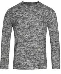 Stedman Férfi kötött hosszú ujjú pulóver L mályva|szürke