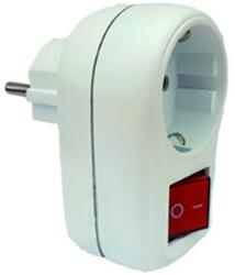 UltraTech elosztó, kapcsolóval, fehér, műanyag16A/250V, gyermekvédelemmel UT-AD120WH (UT-AD120WH)