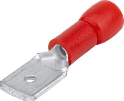 Tracon Electric Tracon PCS5 Szigetelt rátolható csatlakozó csap, sárgaréz, piros 4, 8×0, 8mm, 1, 5mm2 (PCS5)