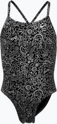 Nike Hydrastrong Charms Multi Print Lace gyermek egyrészes fürdőruha XL fekete