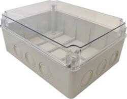 Tracon Electric Tracon MED312313T Elektronikai doboz, világos szürke, átlátszó fedéllel 310×230×130, IP67 (MED312313T)