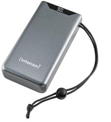 Intenso F20000 Powerbank 20000 mAh - USB, USB-C, 20W PD, QC 3.0 (szürke) [7332054]