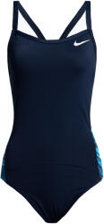 Nike Multiple Print Racerback Splice One női egyrészes fürdőruha 40 kék