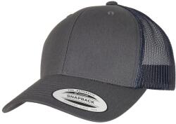 CLASSIC Retro kéttónusú Trucker sapka barna|kék|szürke