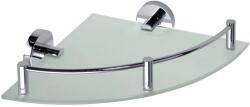 SAPHO X-Round - Sarokpolc csapdával, üveg/króm XR605 (XR605)