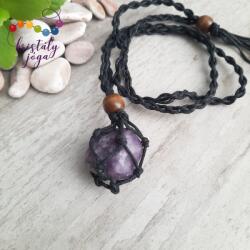 Kristály Jóga Shop Lepidolit közepes marokkő nyaklánc