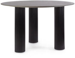 Bizzotto Masa rotunda mdf portelan negru Bamira 120x76 cm (0730338)